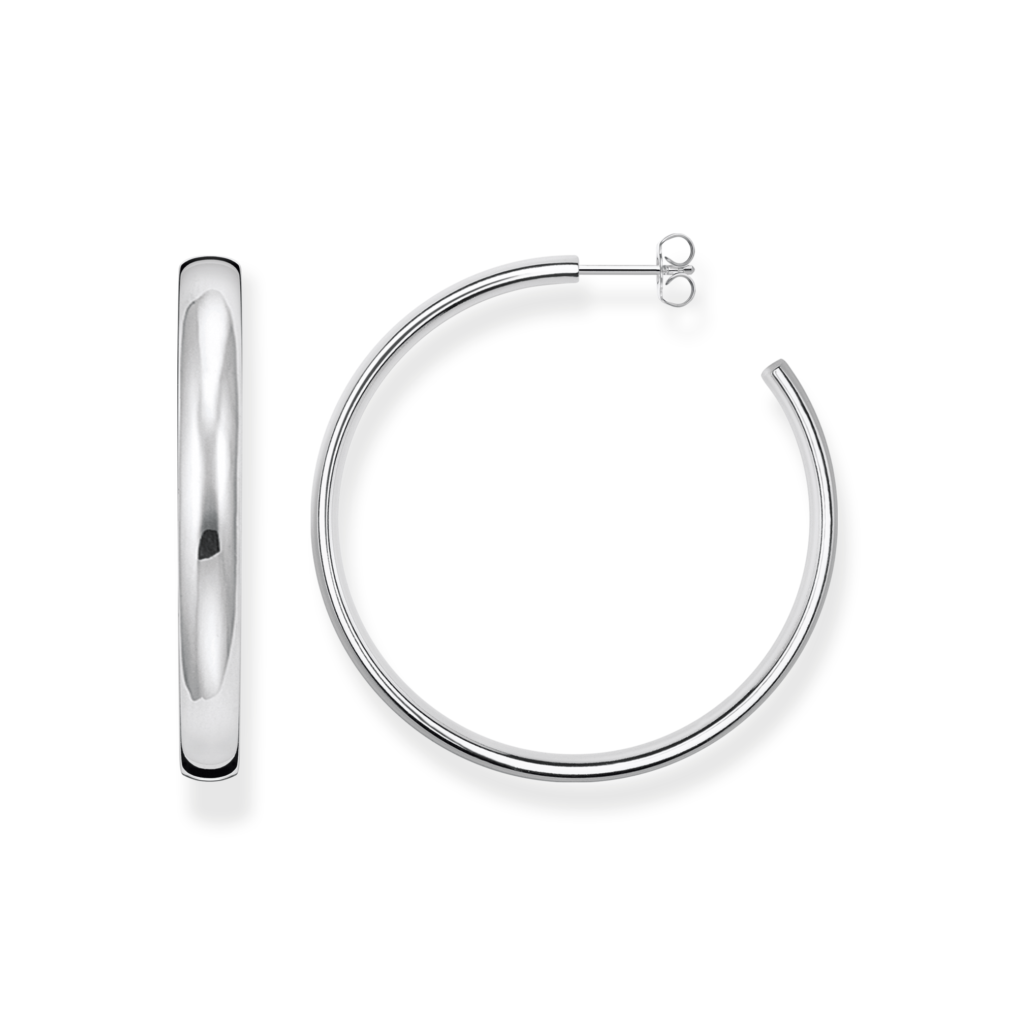 よっつ様ロンハーマン Mini Macro Hoop Silver Single Micro Hoop