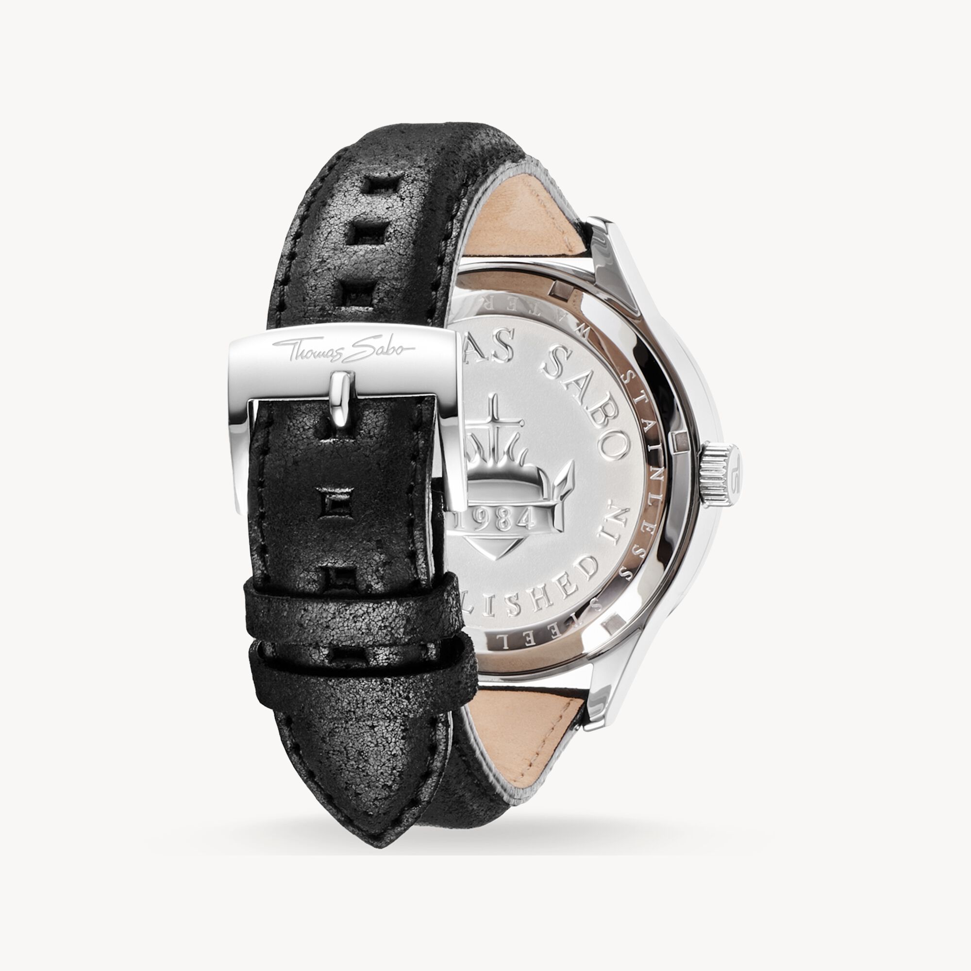 Herrenuhr Rebel Icon Totenkopf silberfarben THOMAS SABO - Main Image