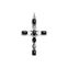 Pendant cross black stones from the  collection in the THOMAS SABO online store