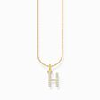 Cadena con ba&ntilde;o de oro y colgante de letra H de la colección Charming Collection en la tienda online de THOMAS SABO