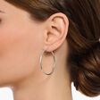 Silver medium hoop earrings from the  collection in the THOMAS SABO online store