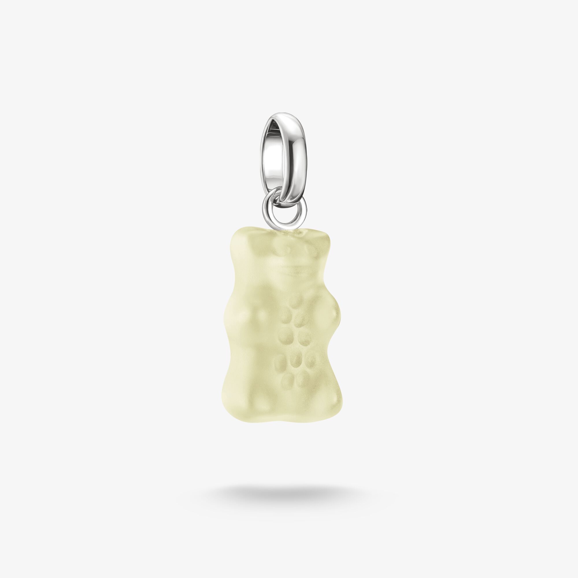 THOMAS SABO Charm-hängsmycke Goldbears i vitt Connect silver, sterlingsilver , Storlek: one size, för damer