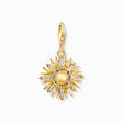 Charm pendant colourful sun gold plated from the Charm Club collection in the THOMAS SABO online store