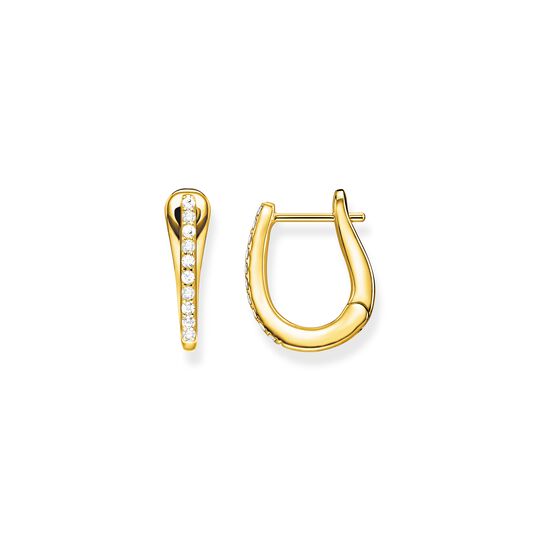 Hoop earrings classic gold from the  collection in the THOMAS SABO online store