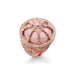 Cocktail ring pink Karma Wheel from the Karma Beads collection in the THOMAS SABO online store