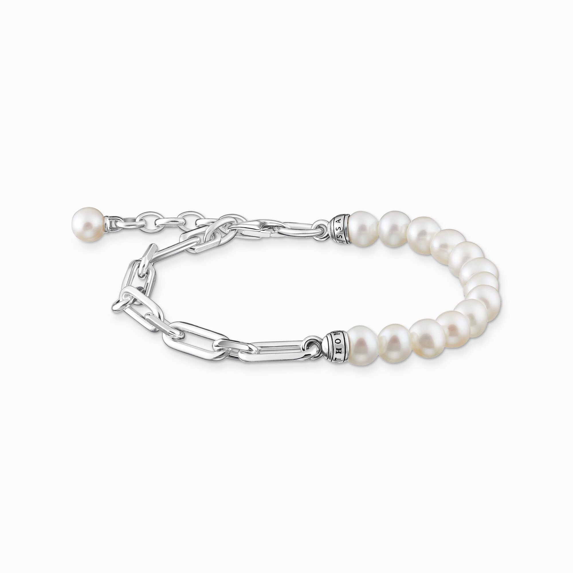 Pulsera enlaces y perlas plata de la colección  en la tienda online de THOMAS SABO