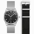 SET CODE TS schwarze Uhr &amp; schwarzes Armband aus der  Kollektion im Online Shop von THOMAS SABO