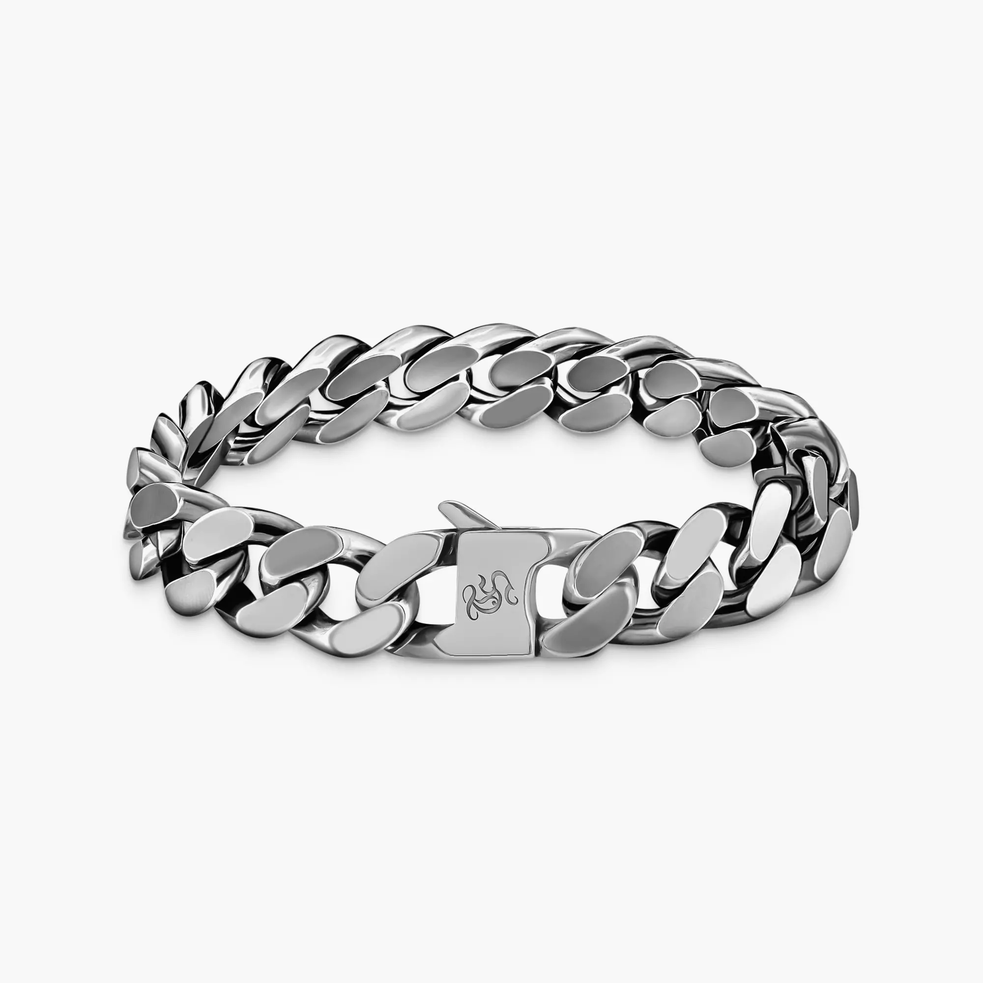 Silver wide armoured bracelet 12 mm | THOMAS SABO