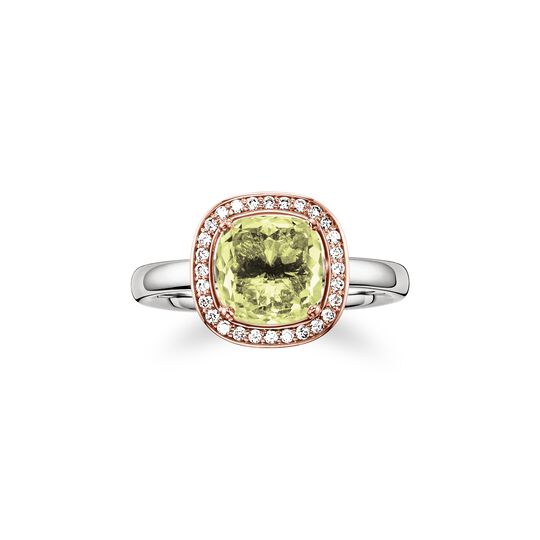 Solitaire ring green from the  collection in the THOMAS SABO online store