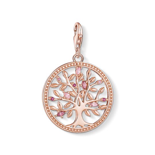 Charm pendant Tree of Love pink from the Charm Club collection in the THOMAS SABO online store