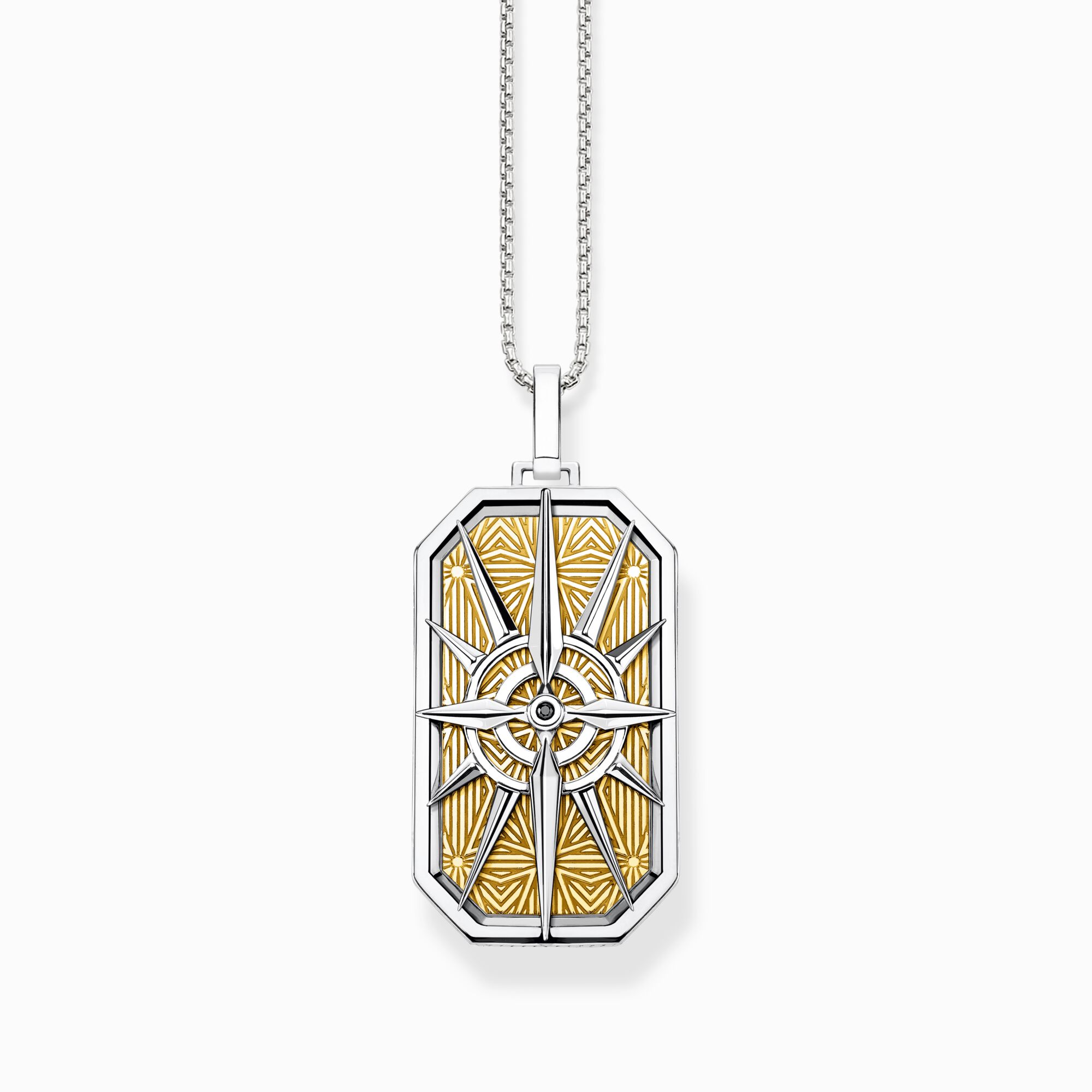 Jewellery set necklace compass gold and silver from the  collection in the THOMAS SABO online store