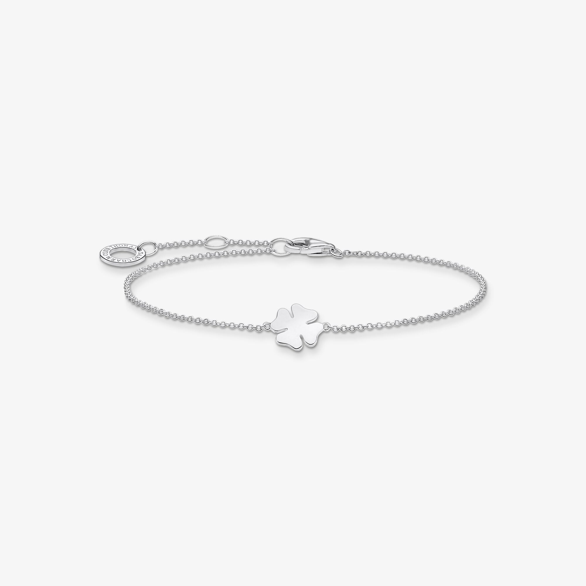 THOMAS SABO Bracelet trèfle argent, Argent sterling, Taille: 19 cm, femme