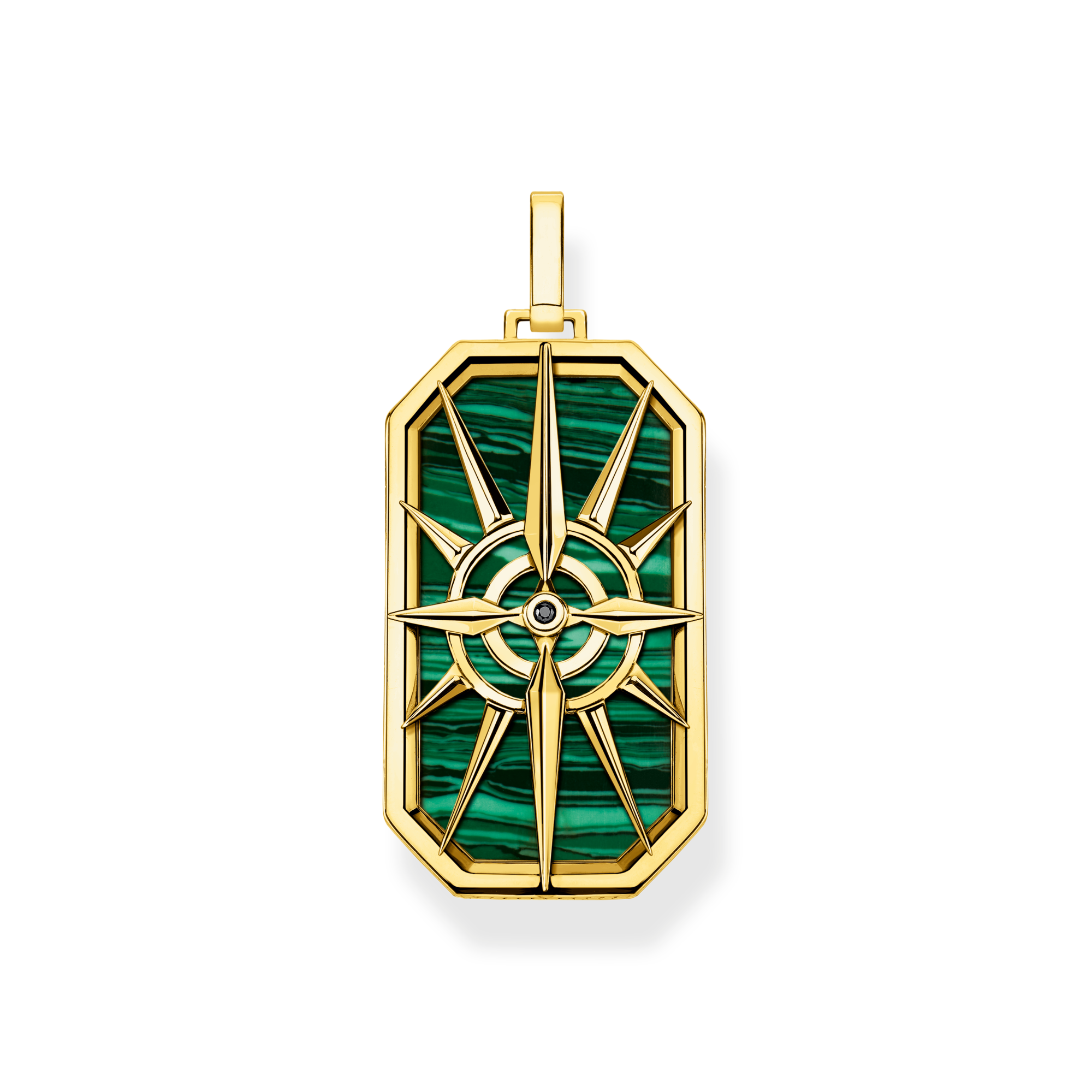Thomas Sabo Anhänger Kompass Stern grün grün PE869-140-6