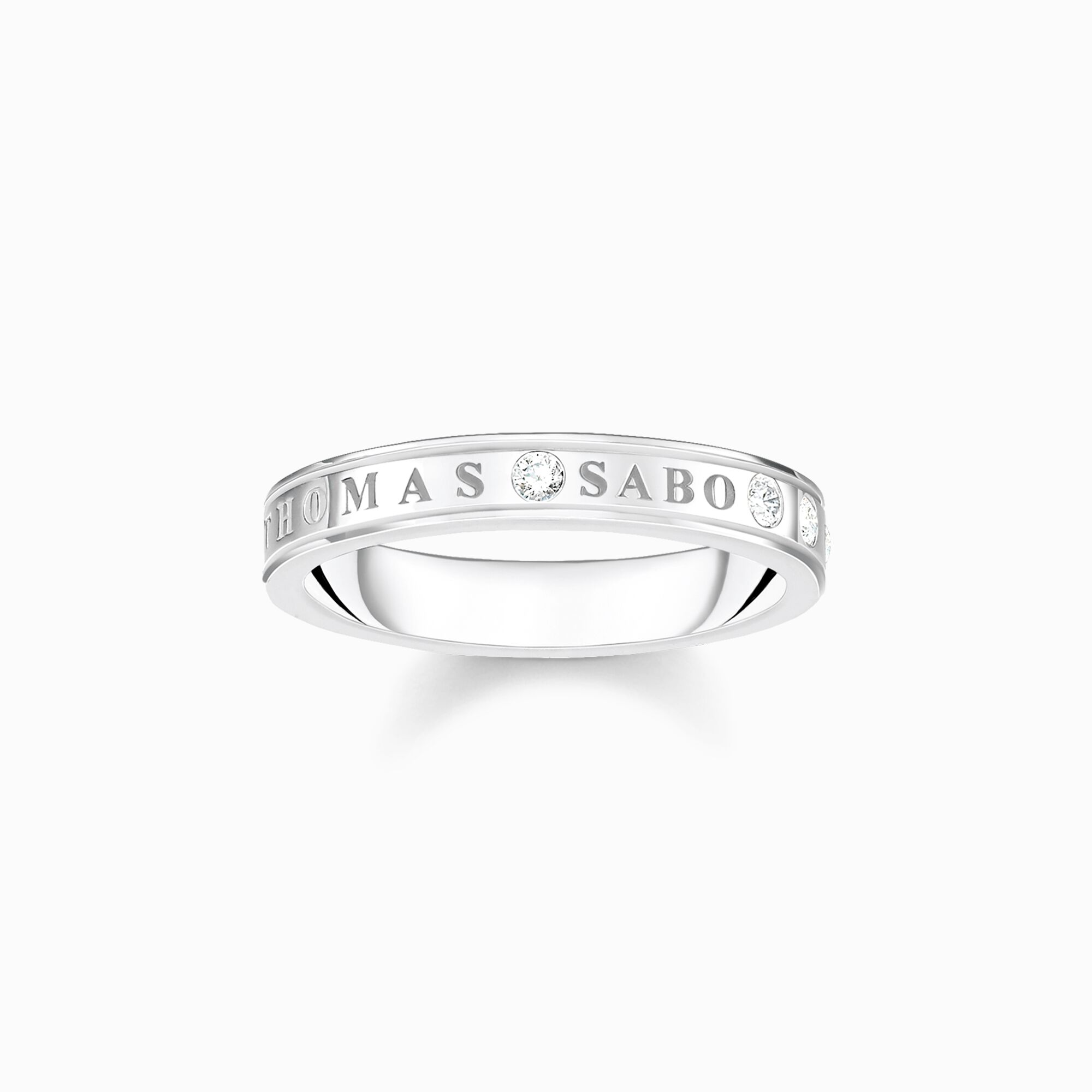 Ring mit wei&szlig;en Steinen Silber aus der  Kollektion im Online Shop von THOMAS SABO
