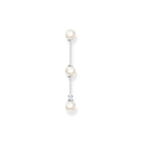 Single earring pearls with white stone silver from the Charming Collection collection in the THOMAS SABO online store