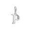 Charm pendant letter P silver from the Charm Club collection in the THOMAS SABO online store