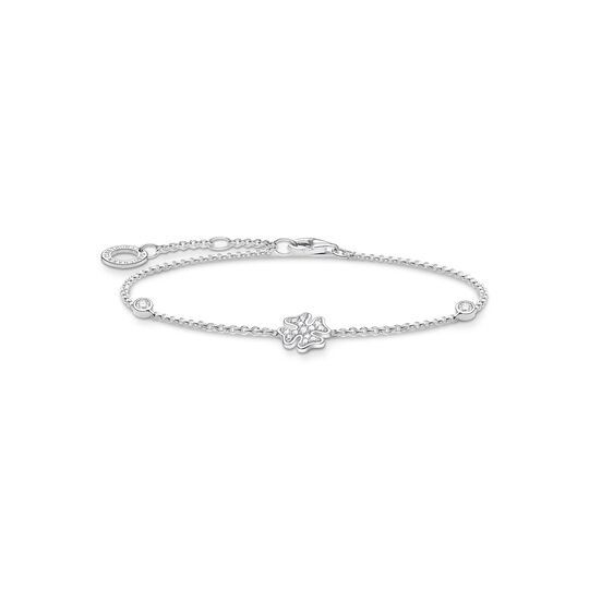 Bracelet cloverleaf with stones silver from the Charming Collection collection in the THOMAS SABO online store