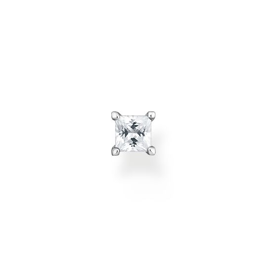 Single ear stud with white stone silver from the Charming Collection collection in the THOMAS SABO online store