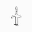 Charm pendant letter T silver from the Charm Club collection in the THOMAS SABO online store