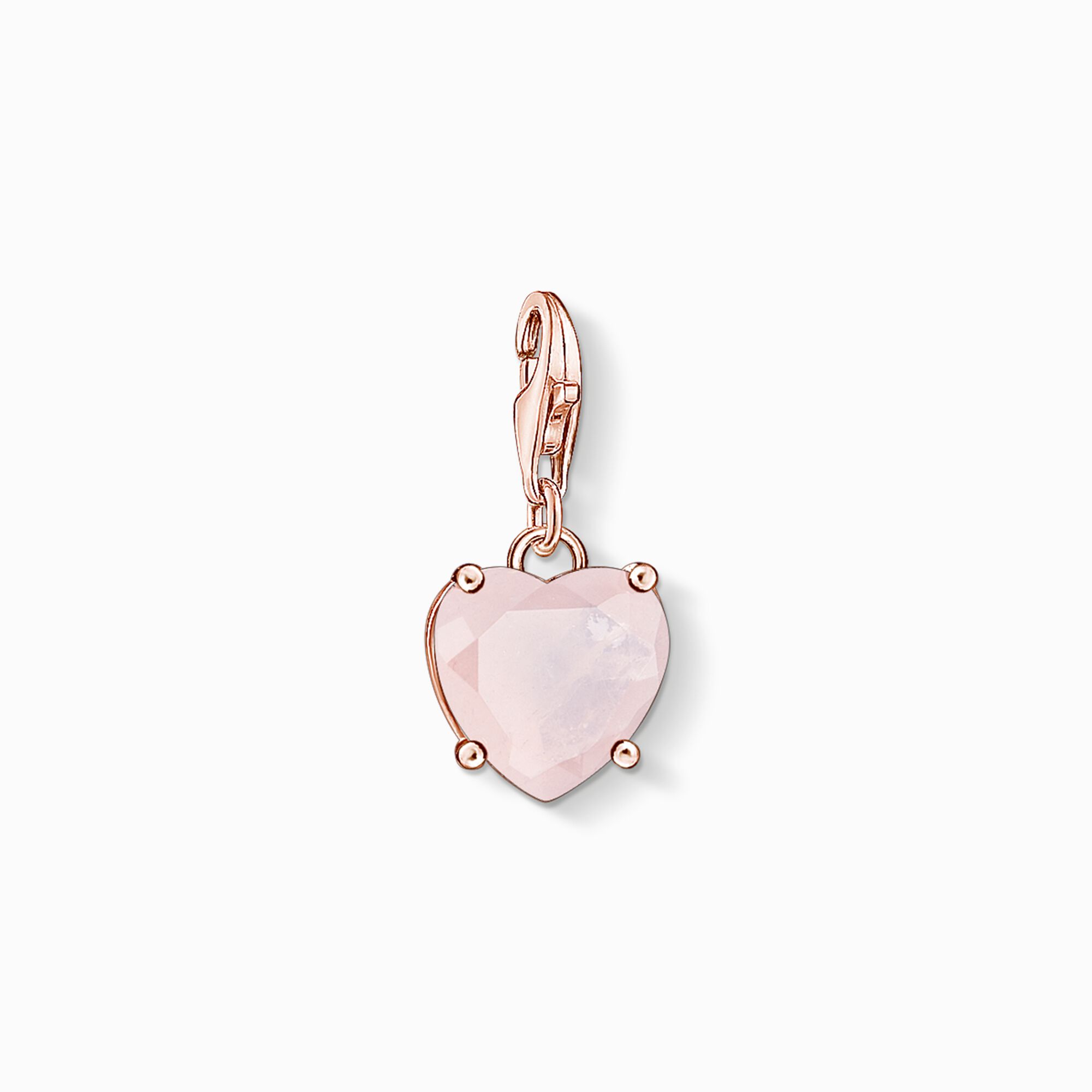Charm-Anh&auml;nger Herz mit pinkem Stein aus der Charm Club Kollektion im Online Shop von THOMAS SABO