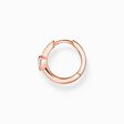 Single hoop earring with heart and white stones rose gold from the Charming Collection collection in the THOMAS SABO online store