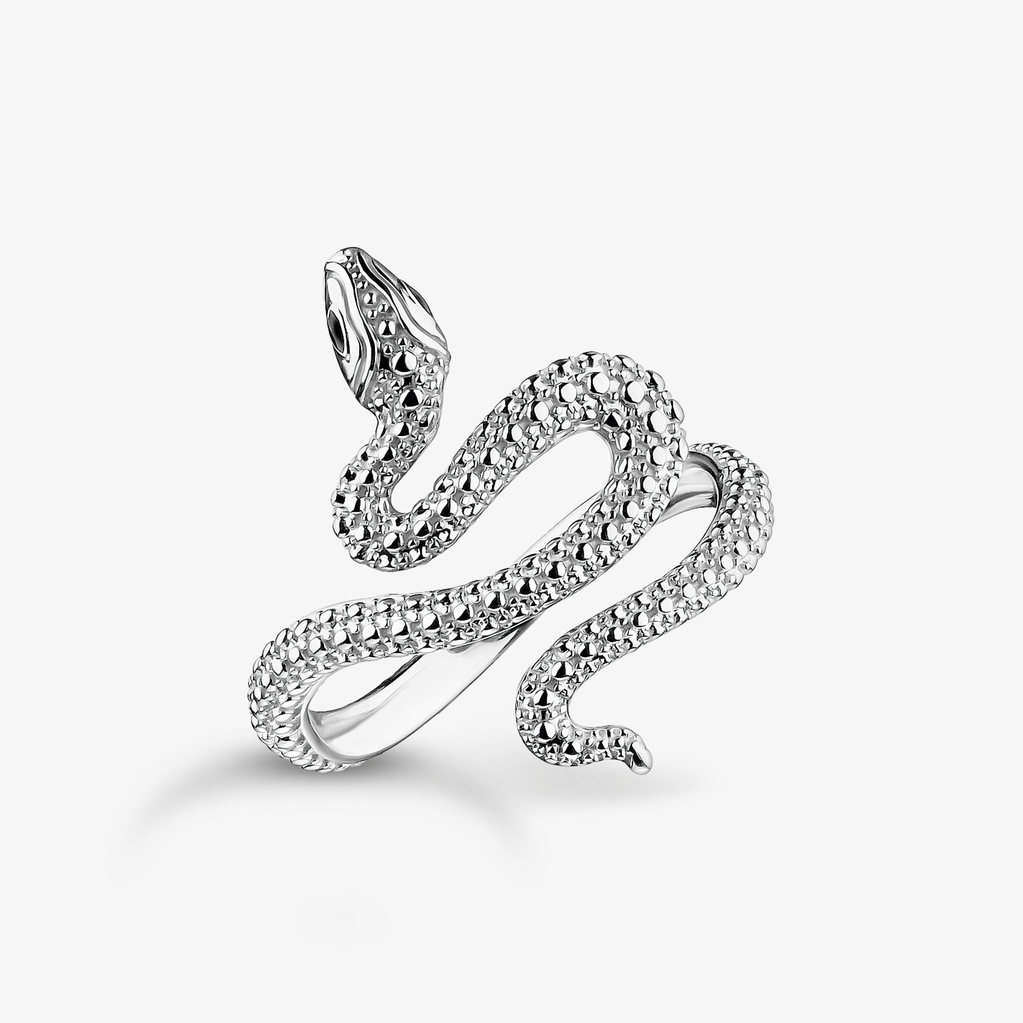THOMAS SABO Bague serpent Tempting Romance argent, Argent sterling, Taille: 52, femme