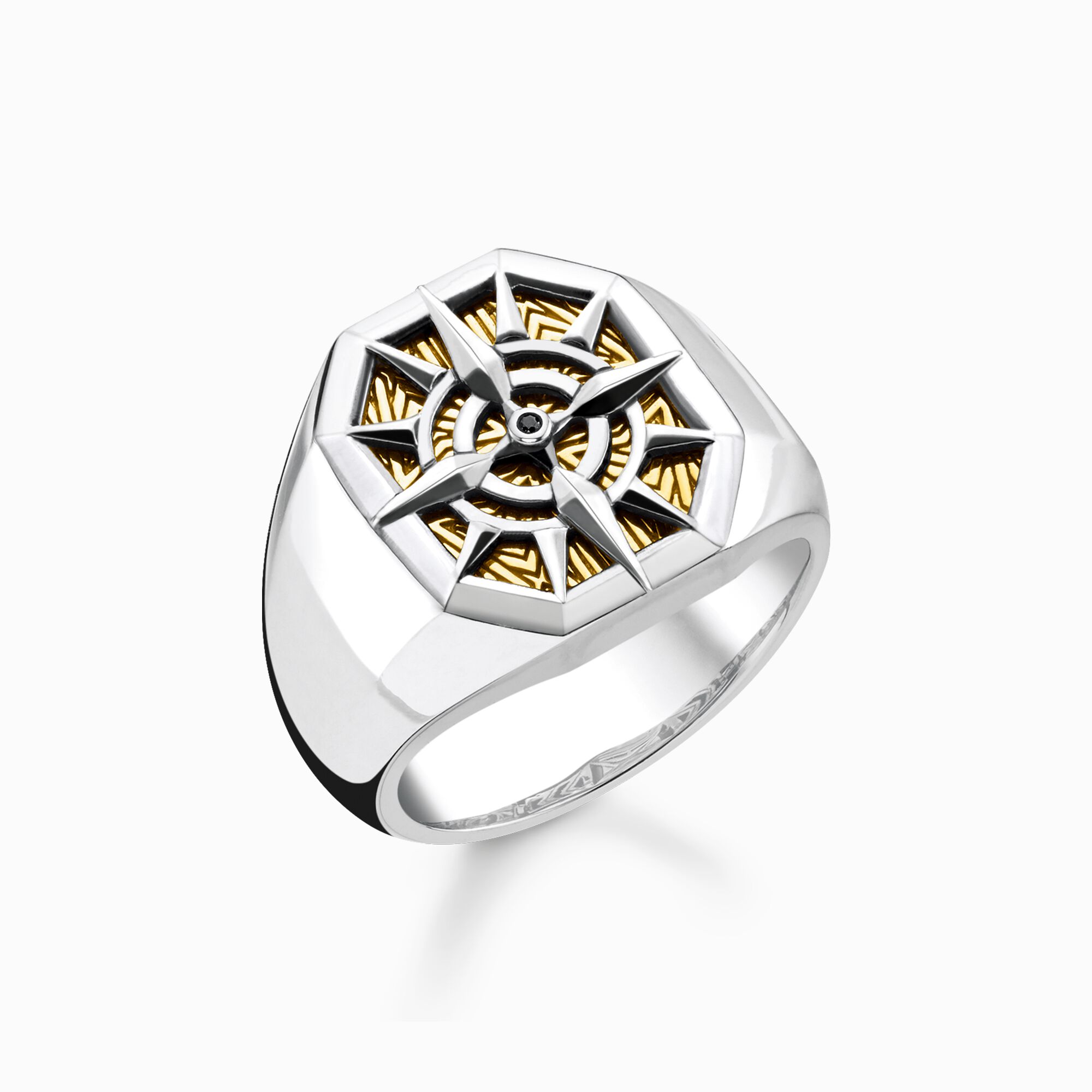 Ring compass gold from the  collection in the THOMAS SABO online store