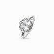 Solitaire ring white lotos from the  collection in the THOMAS SABO online store