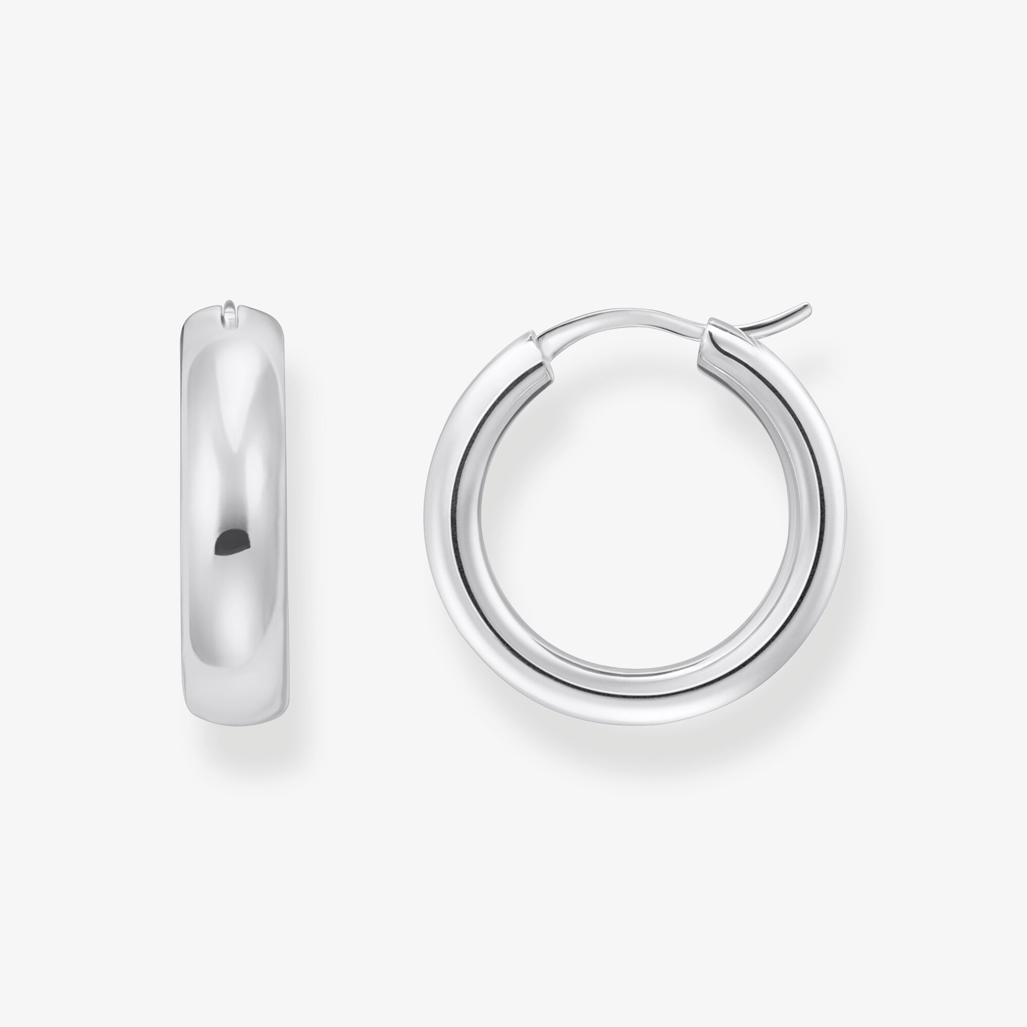 THOMAS SABO Creolen Chunky-Design Silber, Sterlingsilber, Größe: one size, Damen