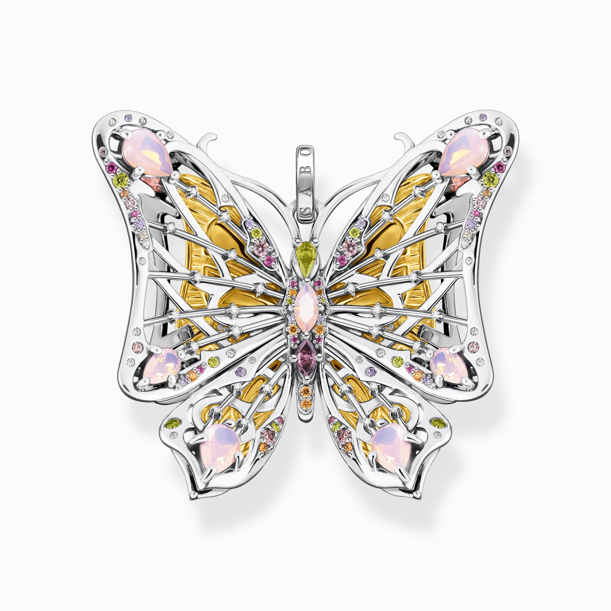 Colgante mariposa piedras de colores oro de la colección  en la tienda online de THOMAS SABO