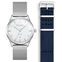 SET CODE TS montre blanche et bracelet bleu fonc&eacute; de la collection  dans la boutique en ligne de THOMAS SABO