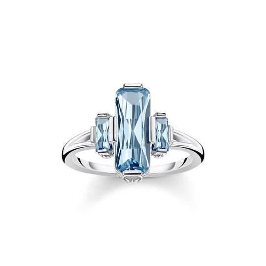 Ring large blue stones from the  collection in the THOMAS SABO online store