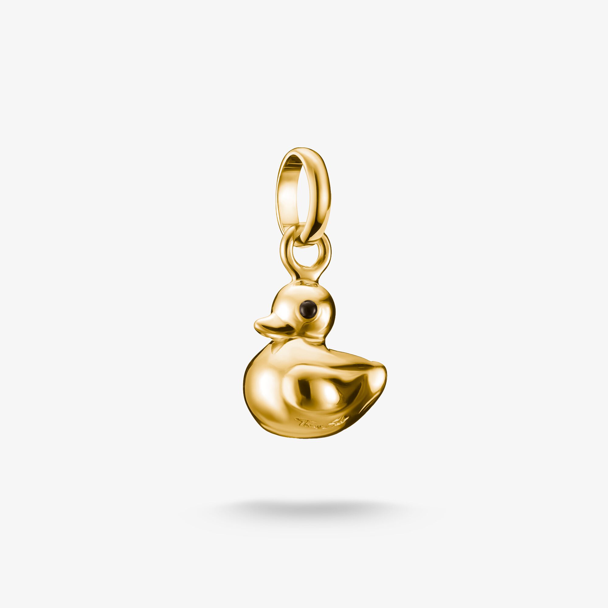 THOMAS SABO Charm-hängsmycke Anka Connect guldpläterad, 925 sterlingsilver guldpläterat gult guld, Storlek: one size, för damer
