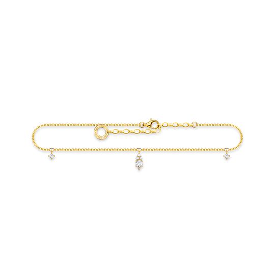 Anklet white stone gold from the Charming Collection collection in the THOMAS SABO online store