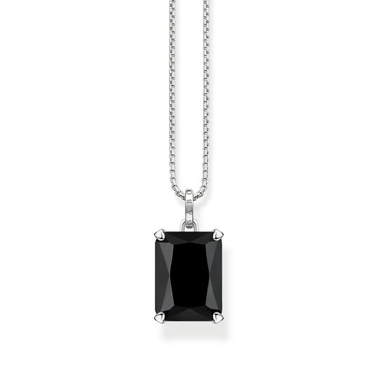 Necklace With Deep Black Onyx Pendant Thomas Sabo