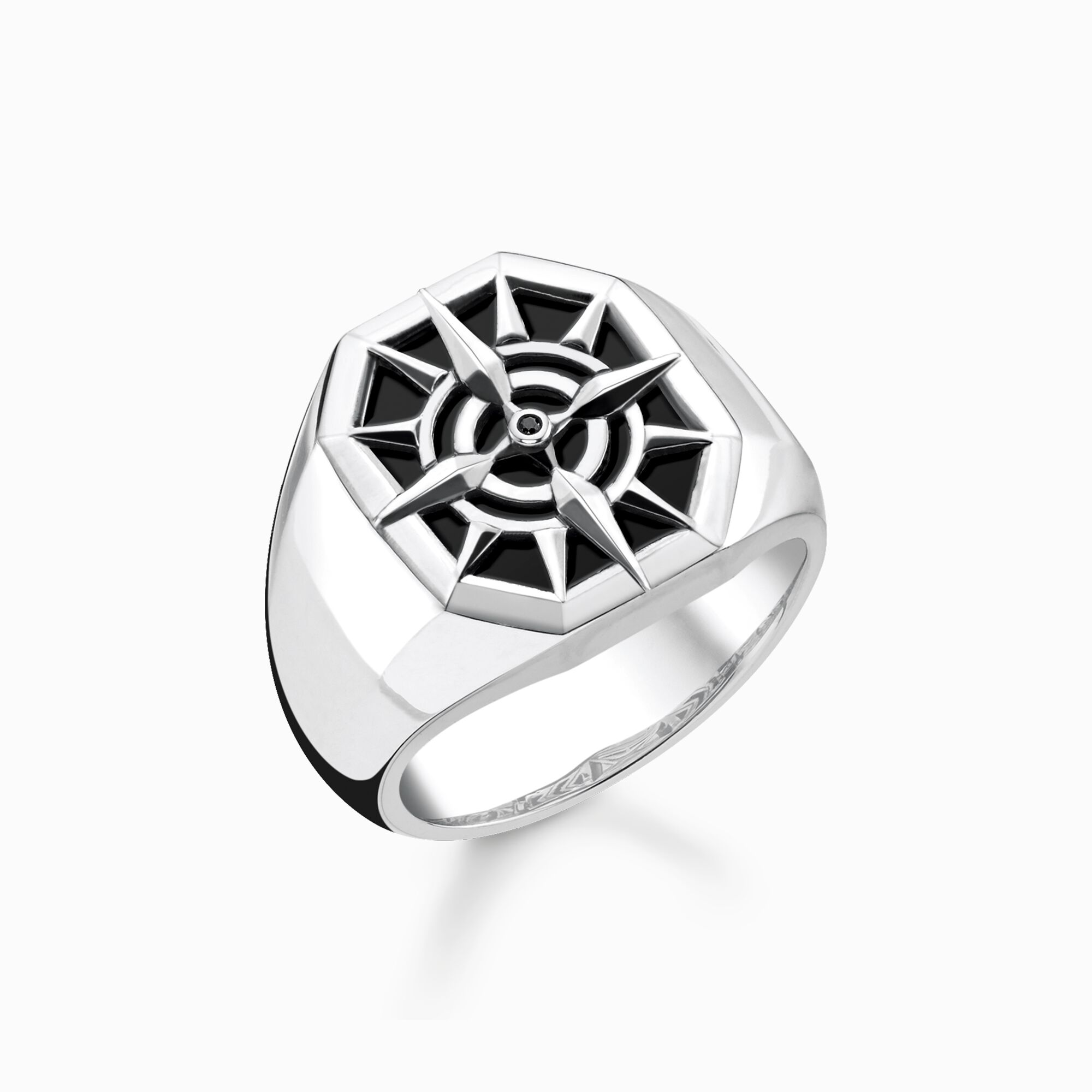 Ring compass black from the  collection in the THOMAS SABO online store
