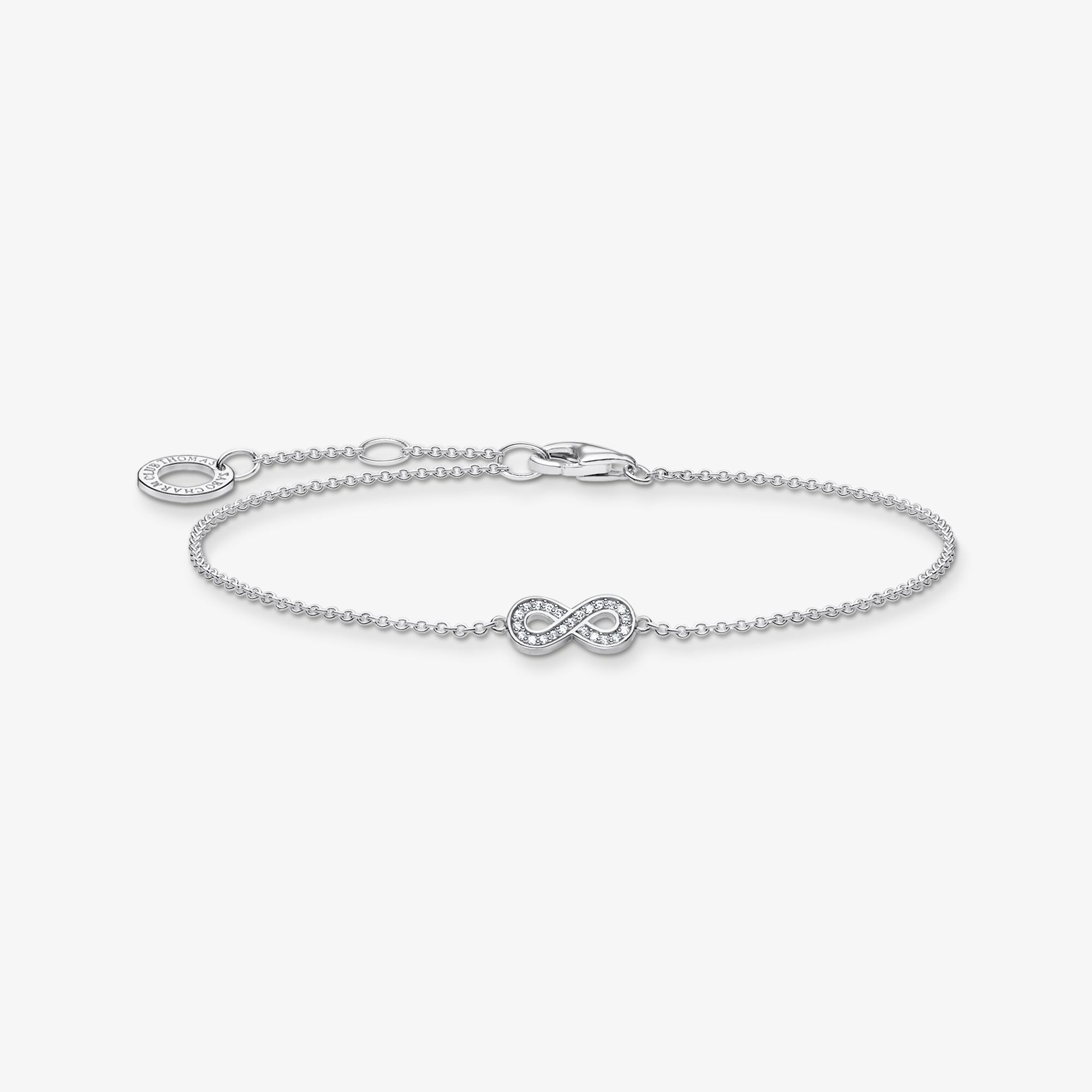 THOMAS SABO Bracelet infinité argent, Argent sterling, Taille: 19 cm, femme