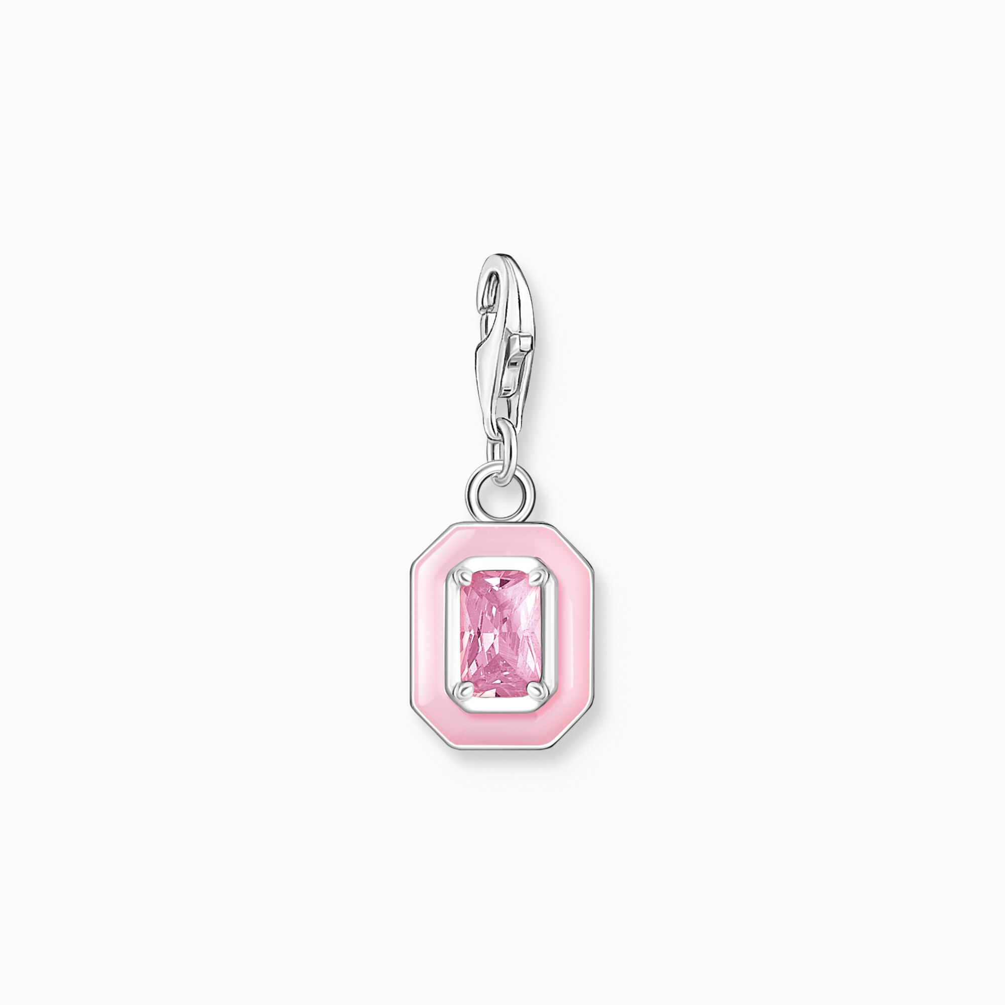 Charm-h&auml;ngsmycke rosa sten silver ur kollektionen Charm Club i THOMAS SABO:s onlineshop