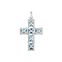 H&auml;ngsmycke kors, stora bl&aring; stenar med stj&auml;rna ur kollektionen  i THOMAS SABO:s onlineshop
