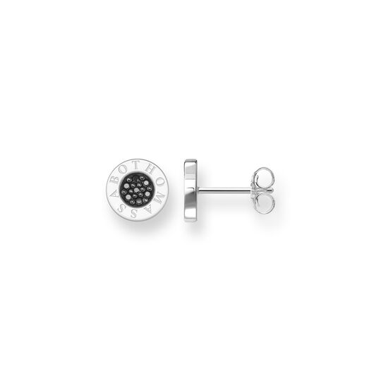 Ear studs classic pav&eacute; black from the  collection in the THOMAS SABO online store