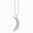 Necklace crescent moon pav&eacute; silver from the  collection in the THOMAS SABO online store