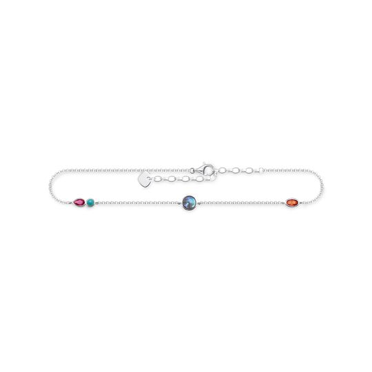 Anklet colourful stones from the  collection in the THOMAS SABO online store