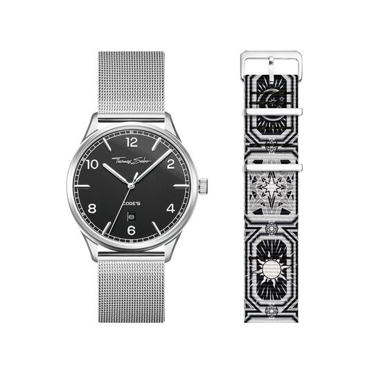 Set Code TS black watch and bracelet black night sky from the  collection in the THOMAS SABO online store