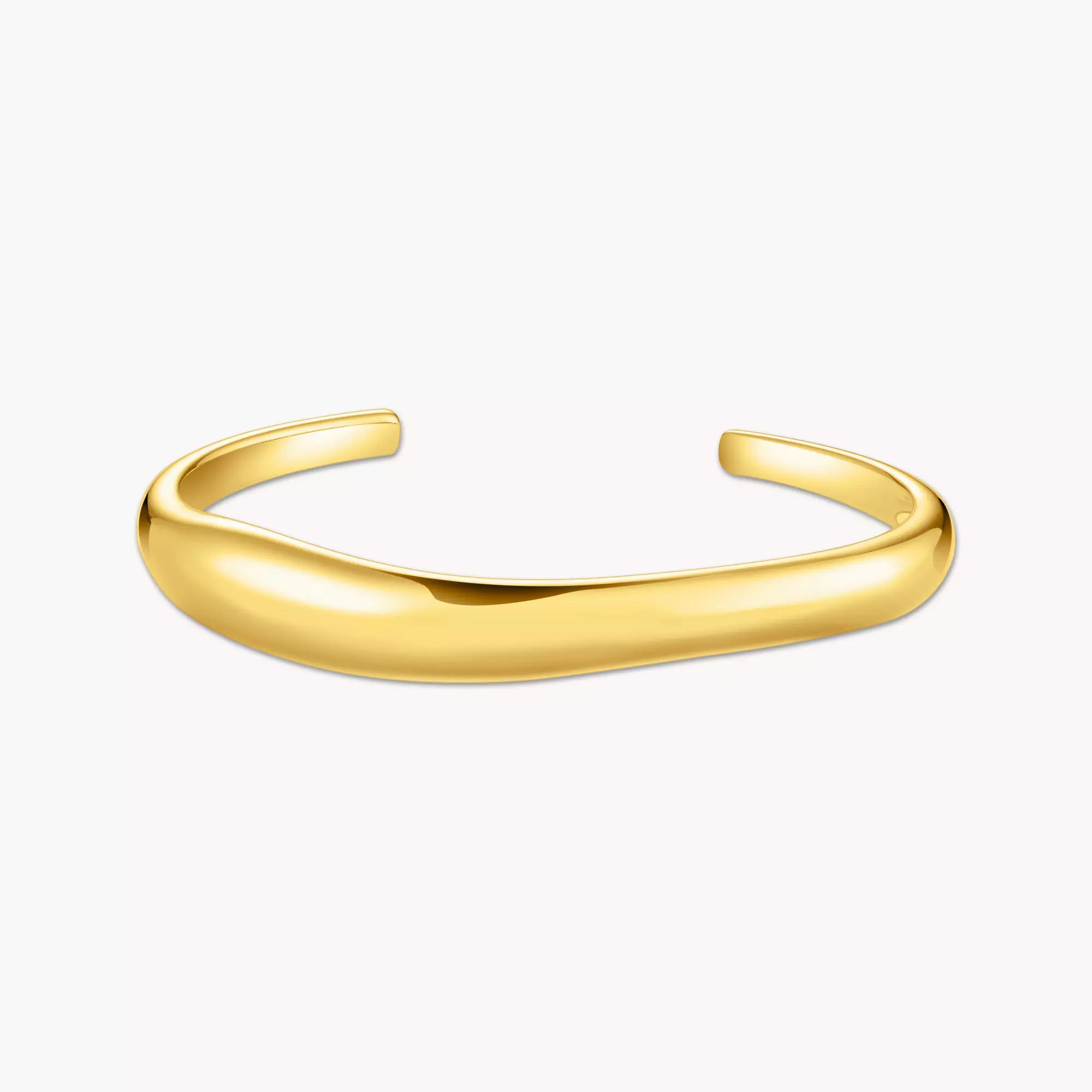 Gold-plated bangle in organic shape | THOMAS SABO