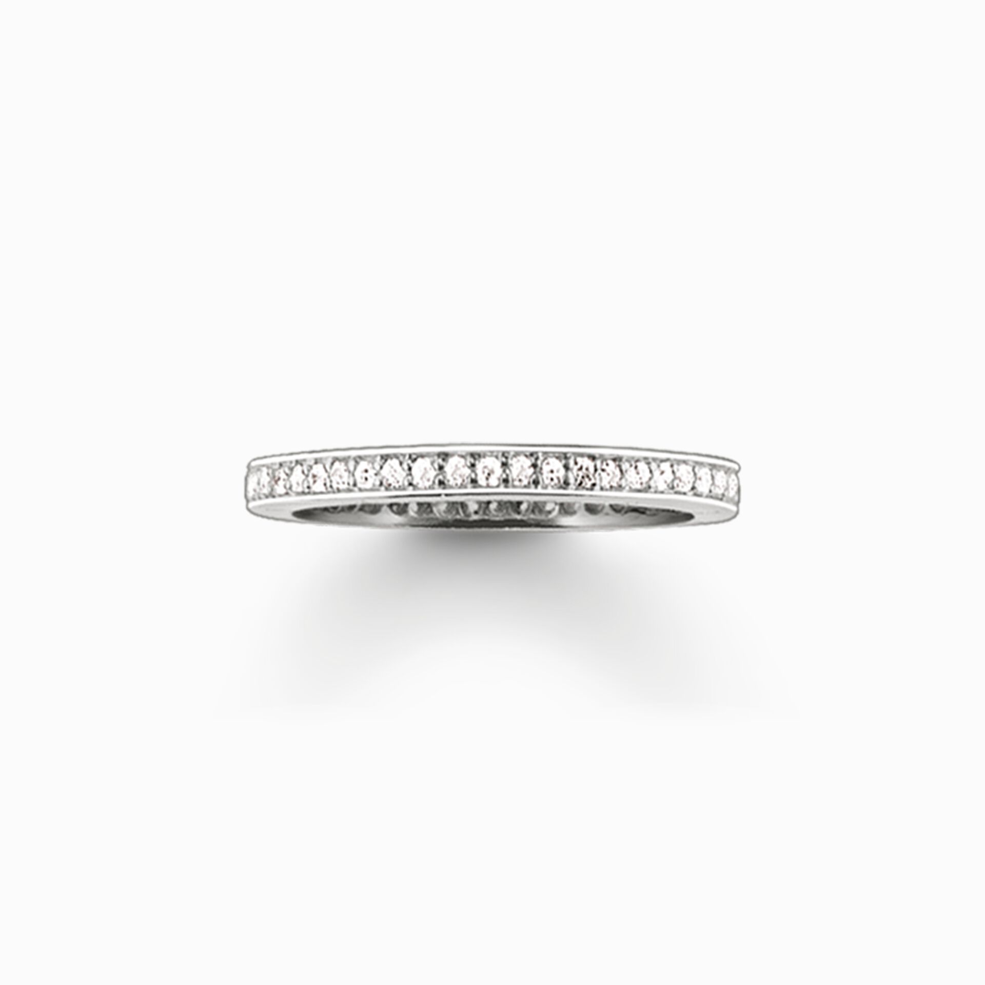 Thomas Sabo Sterling Silver Zirconia Pave White Silver-Coloured, White Ring main image 0