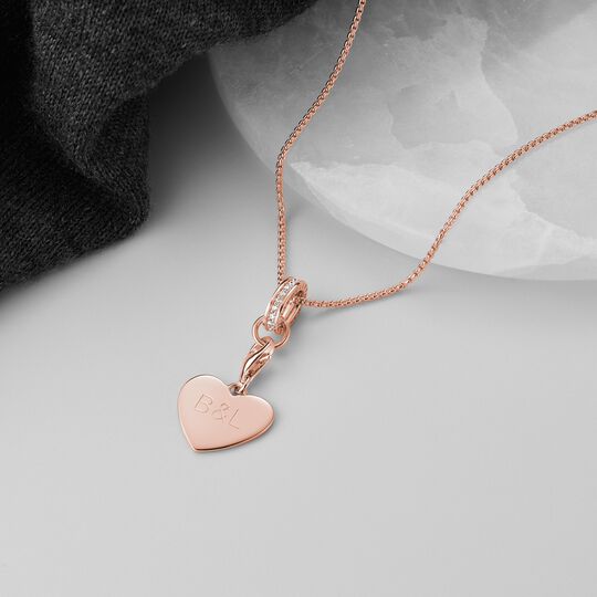 Jewellery set necklace with heart rose gold from the  collection in the THOMAS SABO online store