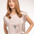 Colgante cruz con piedras grandes aguamarina y estrella plata de la colección  en la tienda online de THOMAS SABO