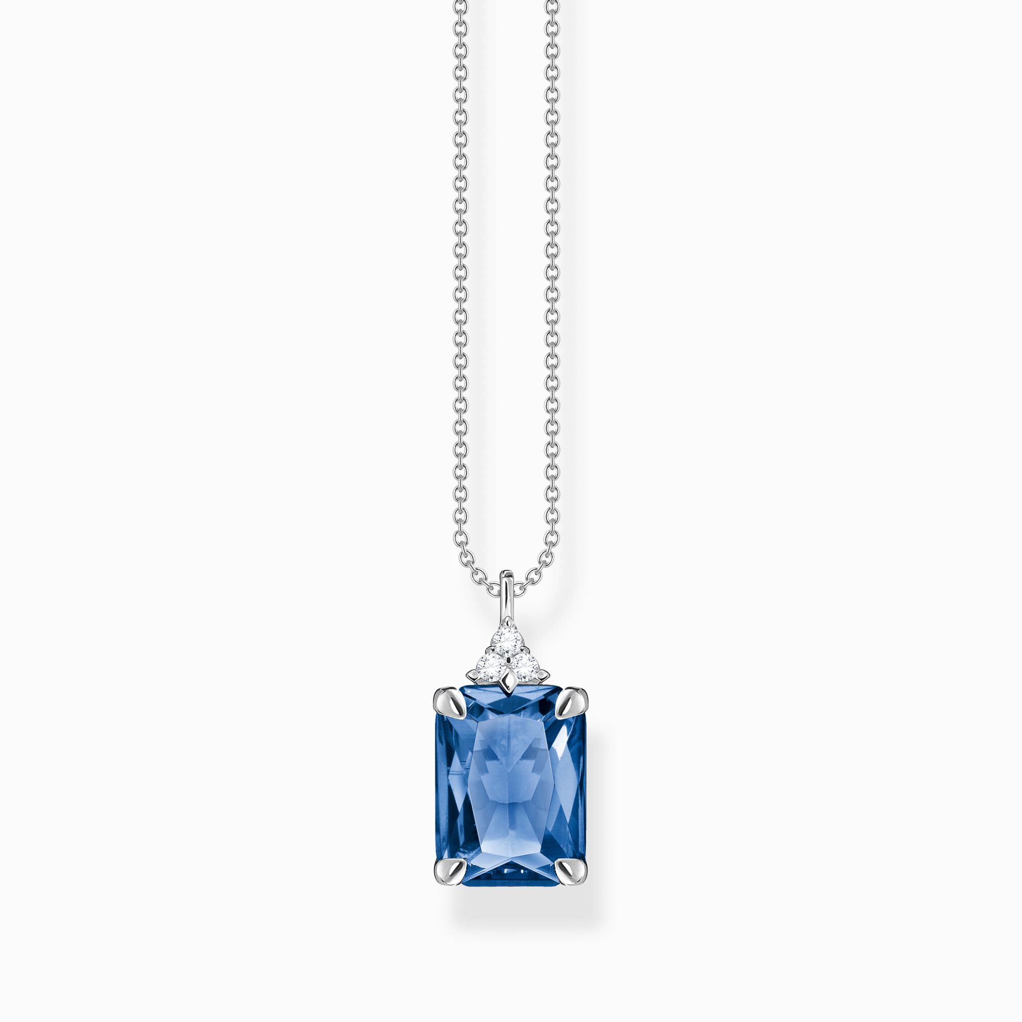 Kette mit blauen und wei&szlig;en Steinen Silber aus der  Kollektion im Online Shop von THOMAS SABO