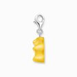 Silver charm pendant goldbears in yellow from the Charm Club collection in the THOMAS SABO online store