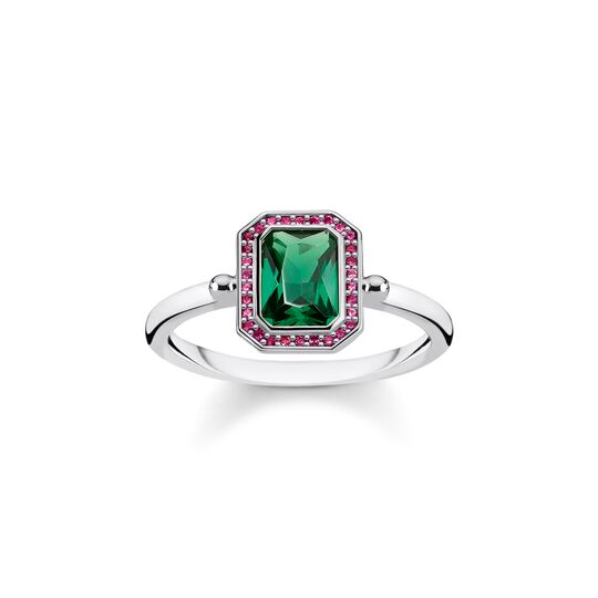 anillo Piedras rojo y verde plata de la colección  en la tienda online de THOMAS SABO